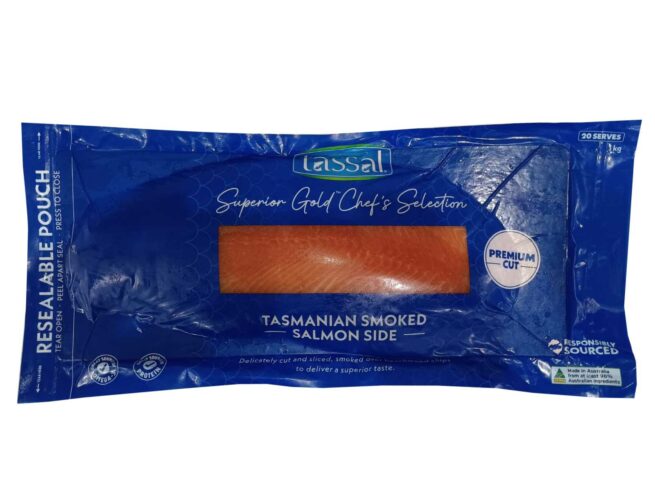 smoked salmon huon tasmania 1kg